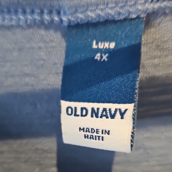 #154 Old Navy Light Blue Tank Top Sz. 4X - Picture 2 of 6
